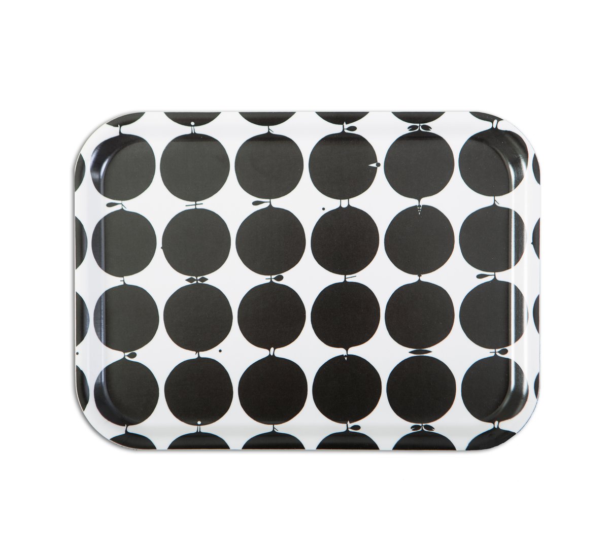 Opto Design Tallyho tray 36x28 cm Black-white | Scandinavian Design | Trays | Black