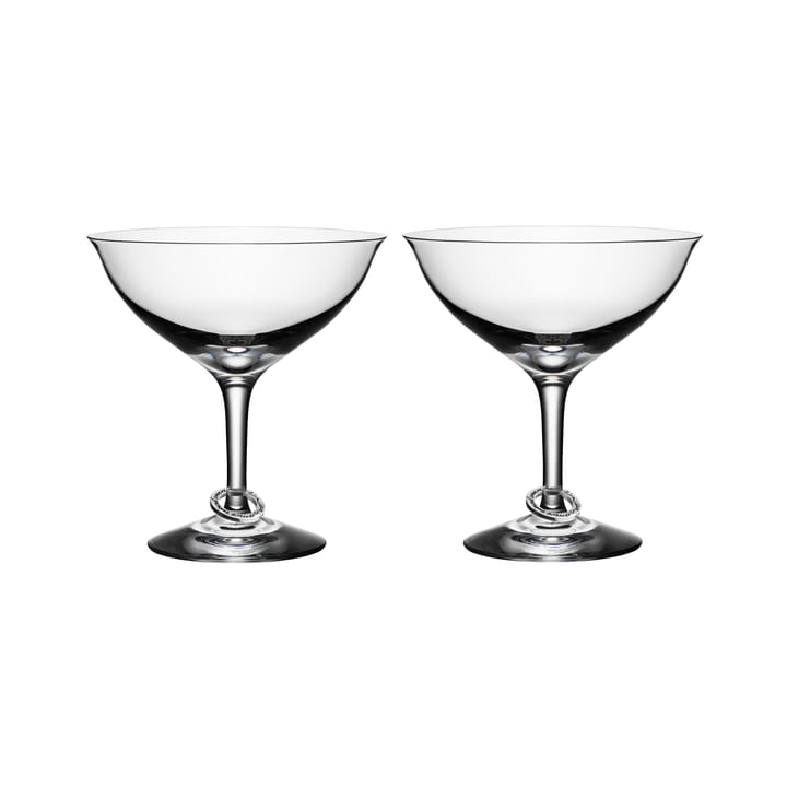 Amor Vincit Omnia glass - champagne coupe 2-pack - Orrefors