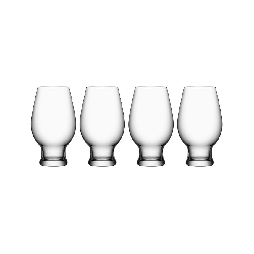 Orrefors Beer IPA beer glass 4-pack 47 cl | Scandinavian Design | Beer glasses | Transparent