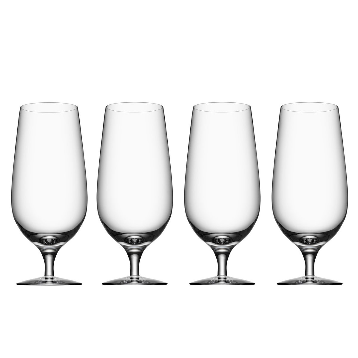 Orrefors Beer lager beer glass 4-pack 60 cl | Scandinavian Design | Beer glasses | Transparent