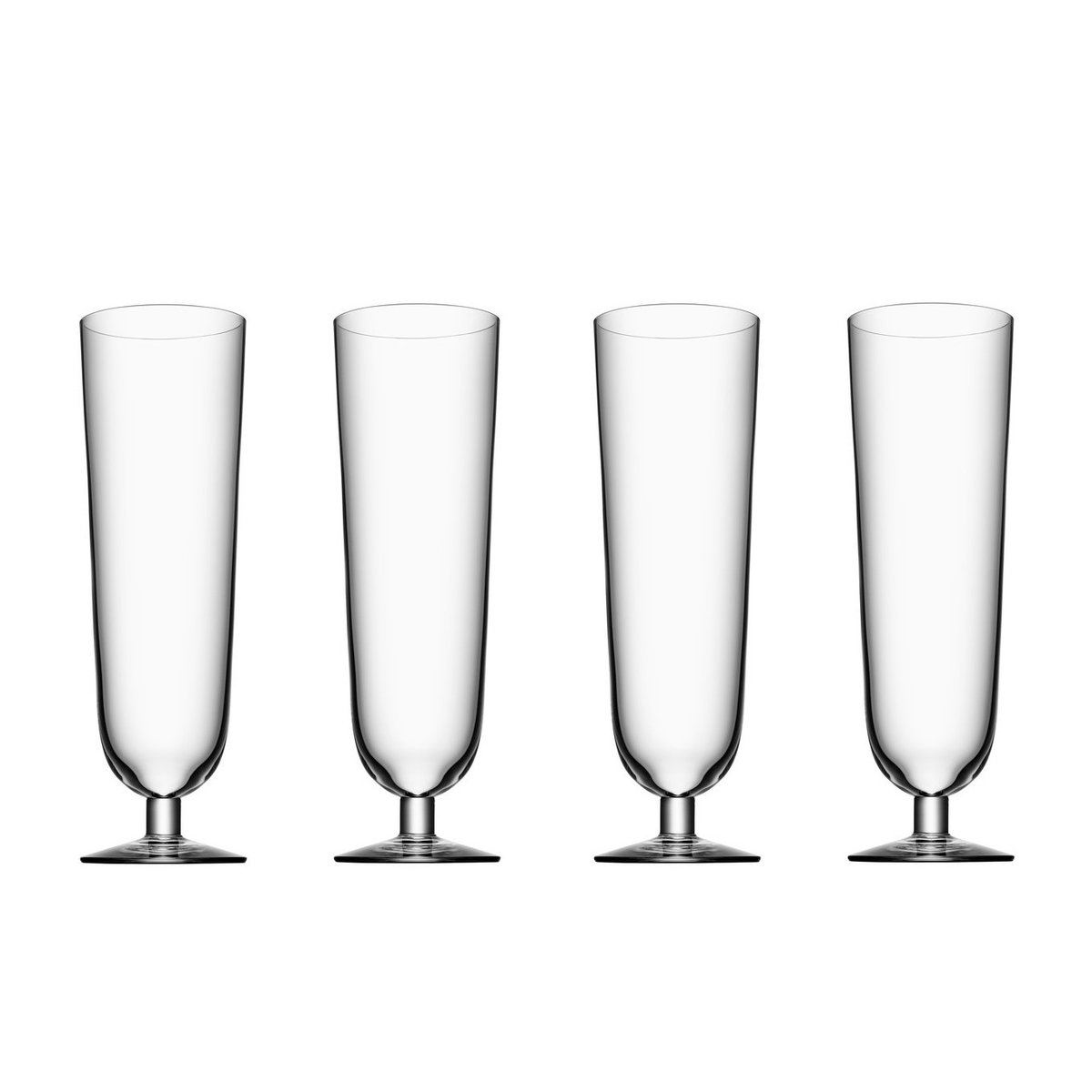 Orrefors Beer pils beer glass 4-pack 47 cl | Scandinavian Design | Beer glasses | Transparent