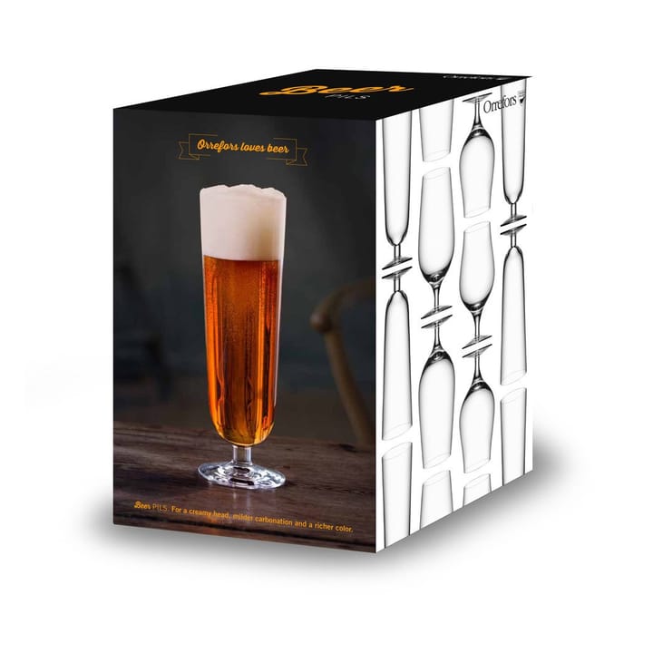 Beer pils beer glass 4-pack - 47 cl - Orrefors