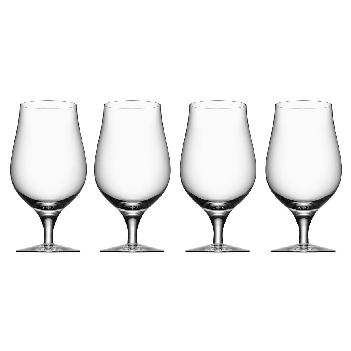 Orrefors Beer taster beer glass 4-pack 4-pack | Scandinavian Design | Beer glasses | Transparent