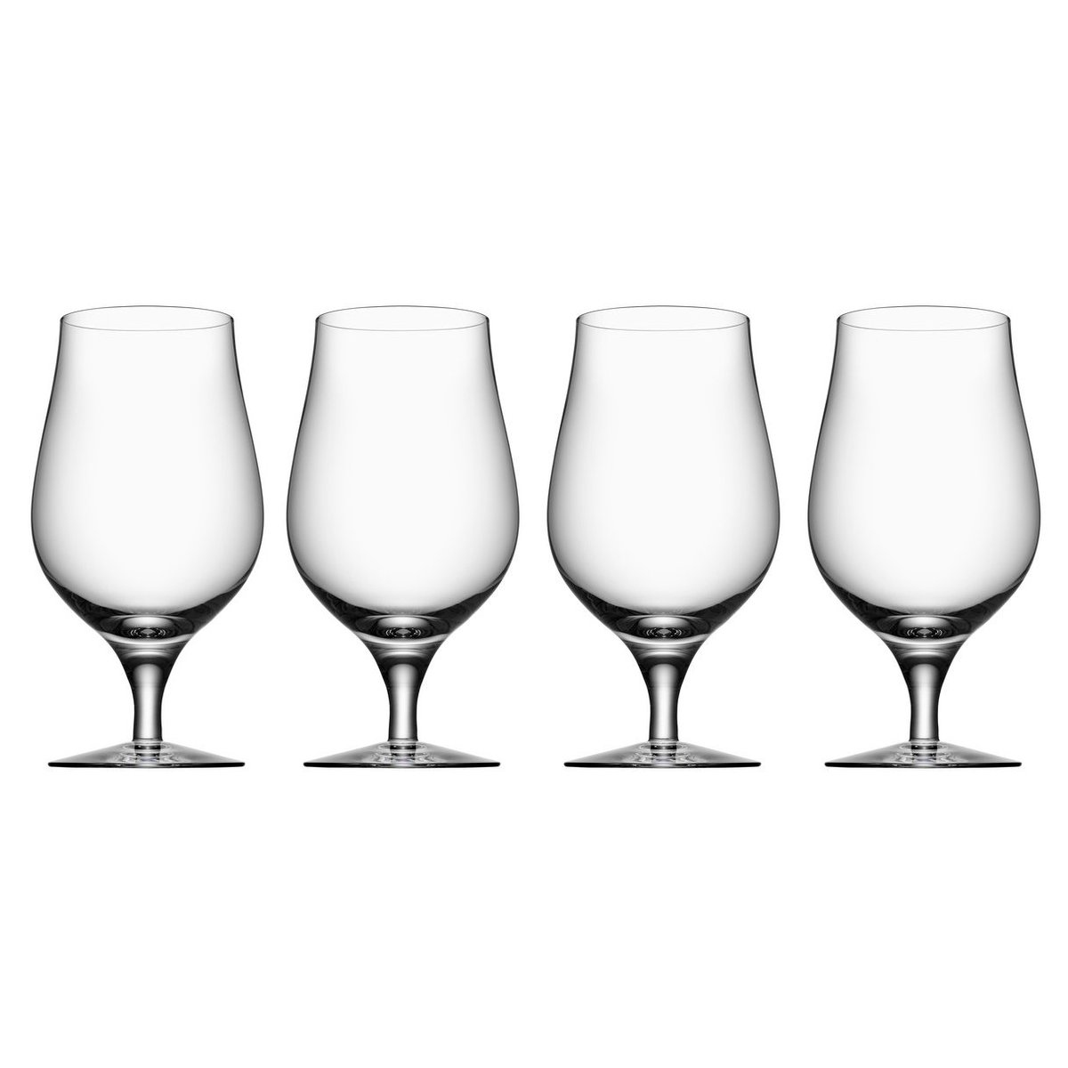 Orrefors Beer taster beer glass 4-pack 4-pack | Scandinavian Design | Beer glasses | Transparent