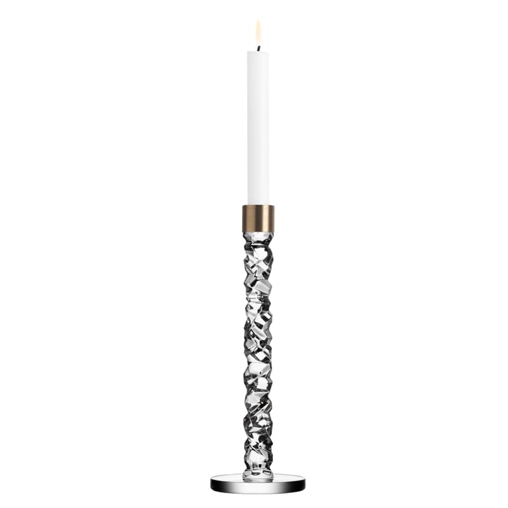 Carat candle holder brass - height 29.7 cm - Orrefors