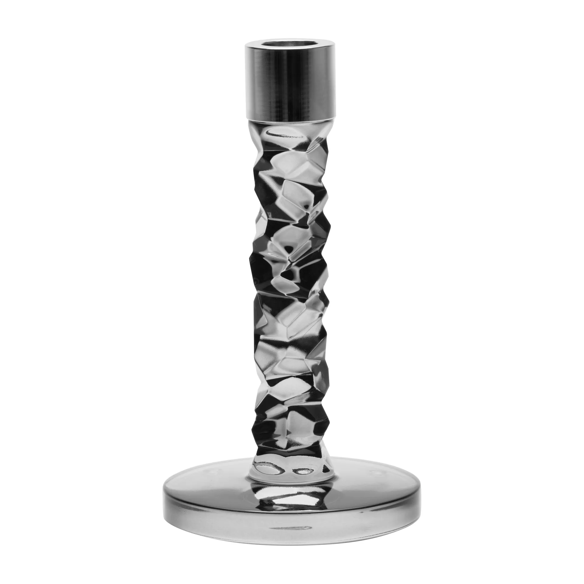 Carat candle sticks antracit, 183 mm Orrefors