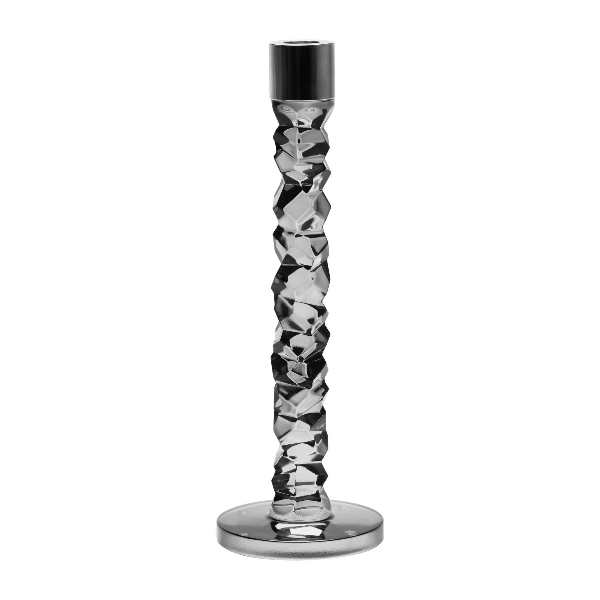 Carat candle sticks antracit, 297 mm Orrefors