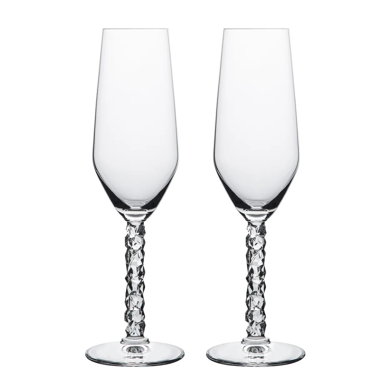 Orrefors Carat champagne glass 24 cl 2-pack Clear | Scandinavian Design | Champagne glasses | Transparent