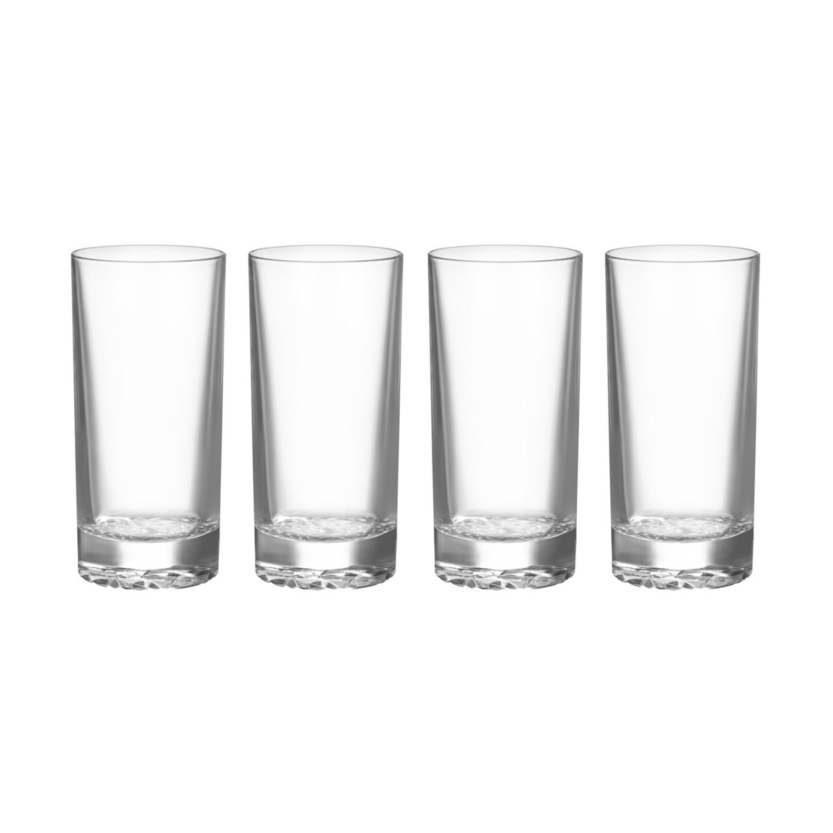 Orrefors Carat highball glass 35 cl 4-pack Clear | Scandinavian Design | Long drink & highball glasses | Transparent