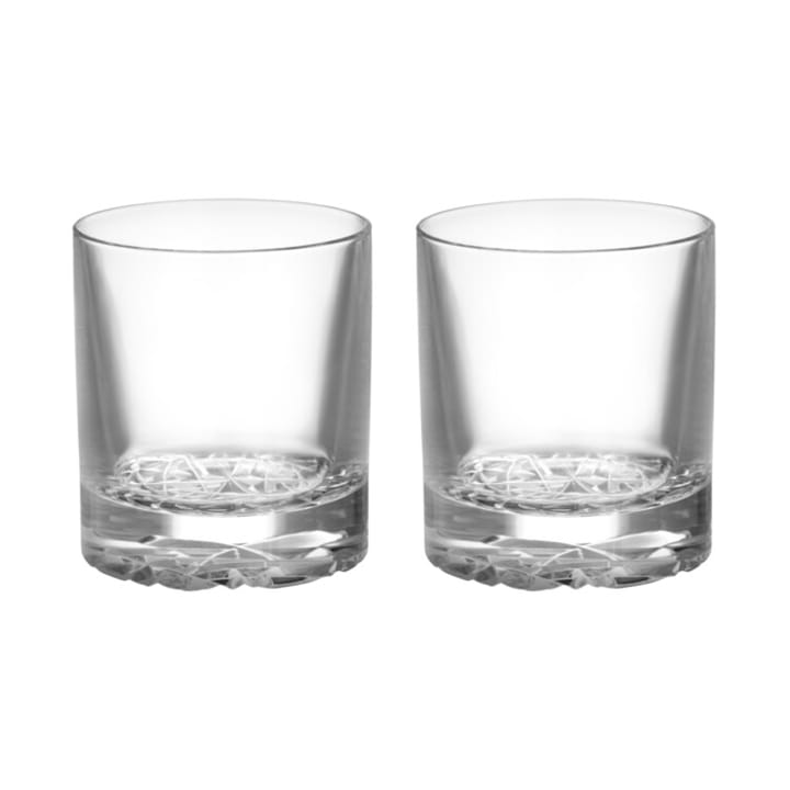 Carat old fashioned glass 21 cl 2-pack - Clear - Orrefors