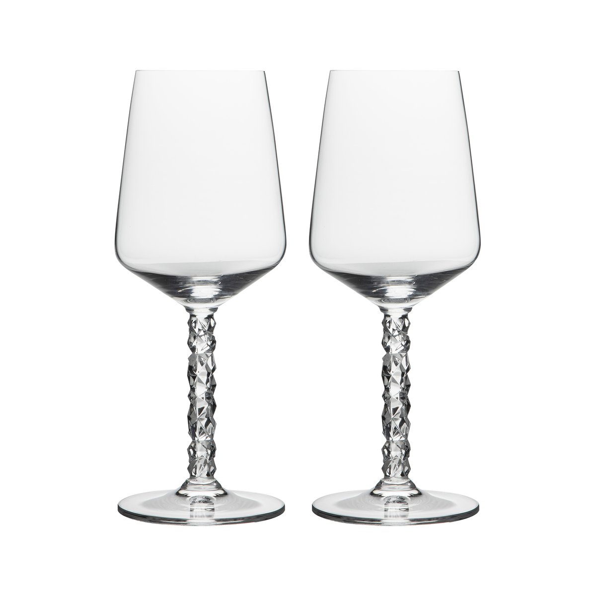 Orrefors Carat wine glass 44 cl 2-pack Clear | Scandinavian Design | Wine glasses | Transparent