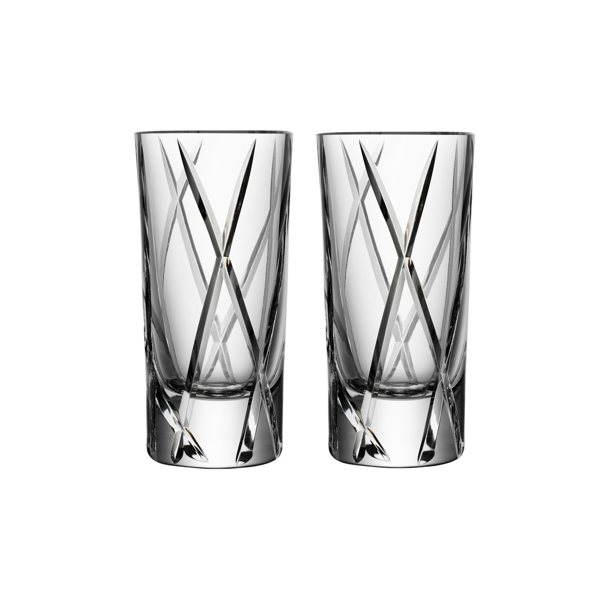 Orrefors City shotglass 2-pack | Scandinavian Design | Shot glasses | Transparent