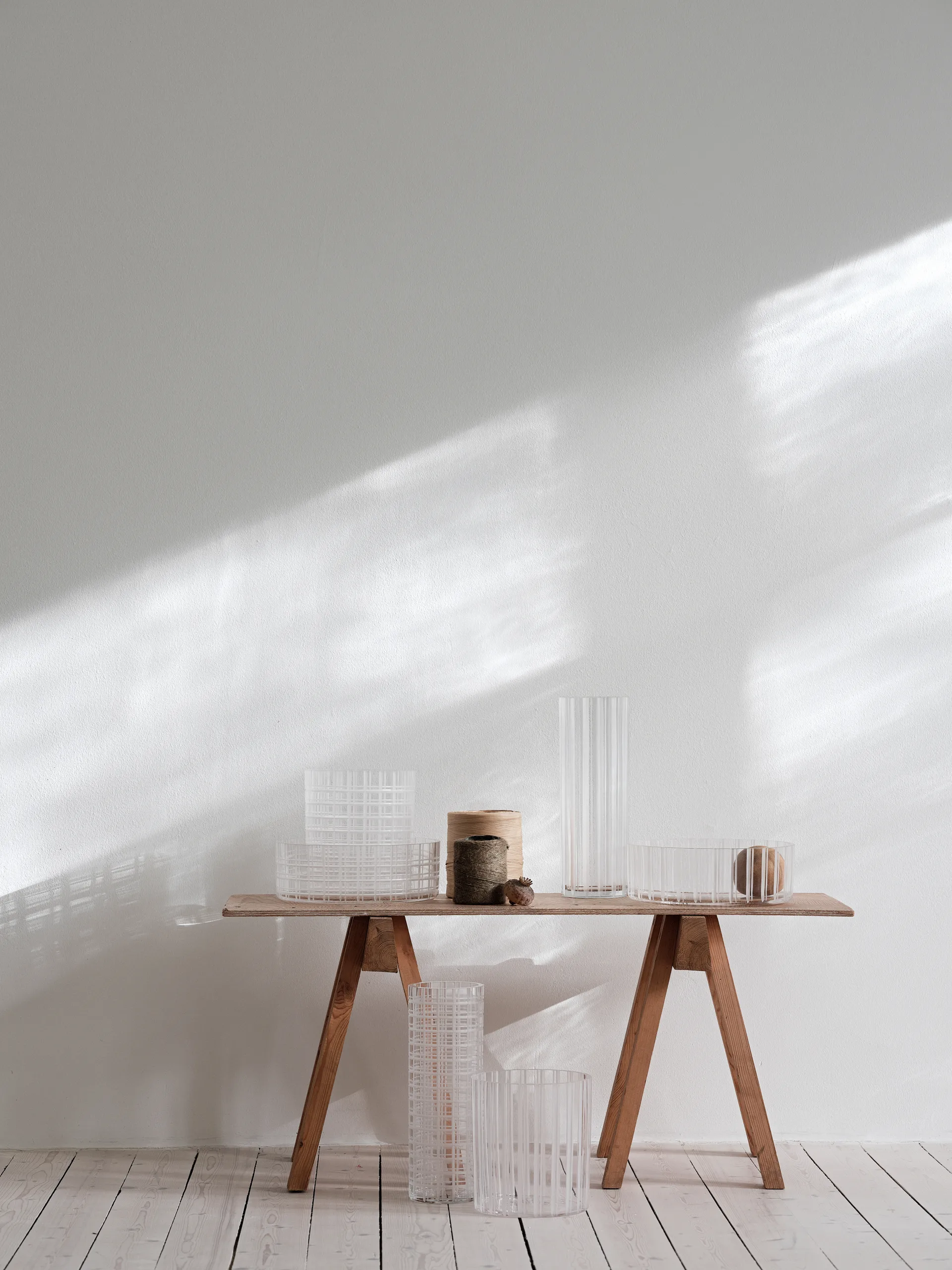 Cut in number bowl Ø27.5 cm, Striped Orrefors