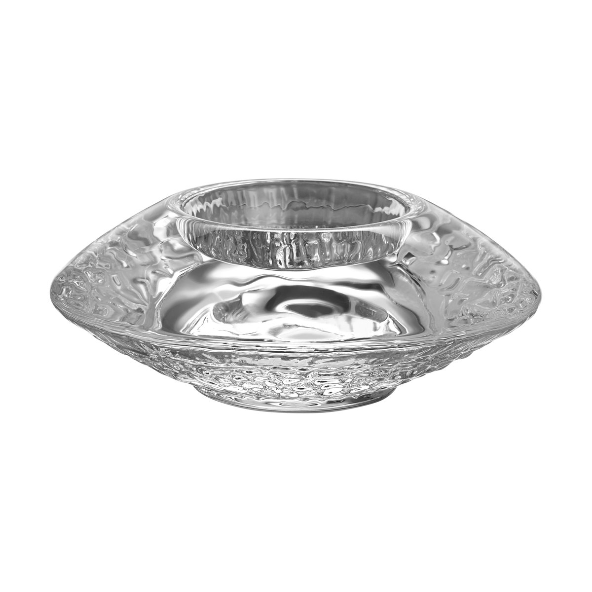 Orrefors Discus lantern 43 mm Clear | Scandinavian Design | Tea light holders, lanterns & candle dishes | Transparent