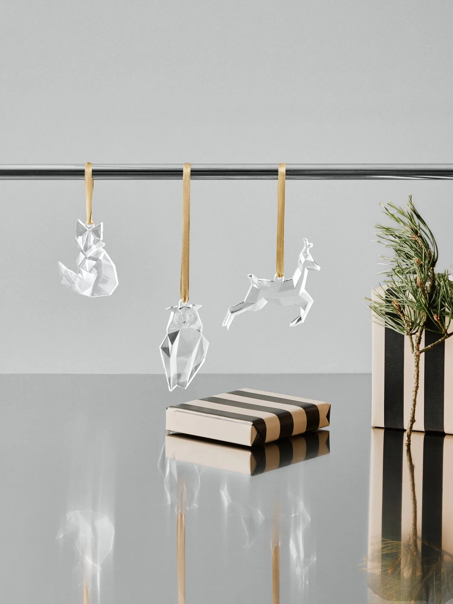 Holiday ornaments, Roe deer Orrefors