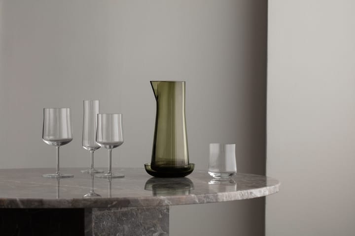 Informal carafe with bowl 1 L, Olive Orrefors