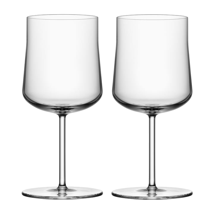 Informal glass on foot 36 cl 2-pack - Clear - Orrefors