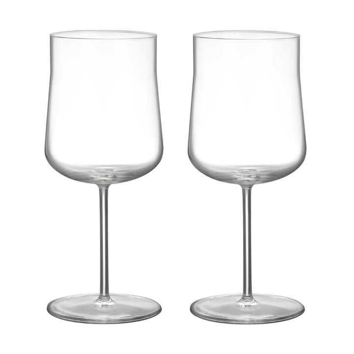 Informal glass on foot 43 cl 2-pack - Clear - Orrefors