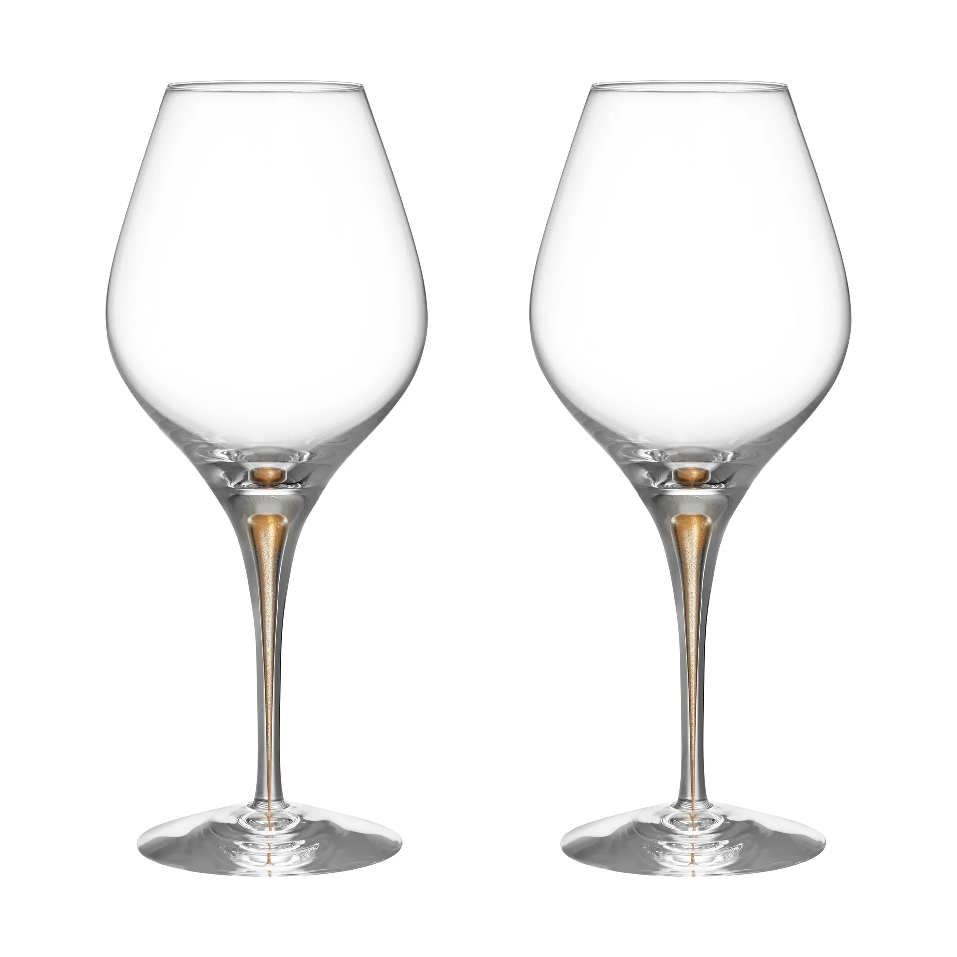 Intermezzo Aroma wine glass 62 cl 2-pack, Gold Orrefors