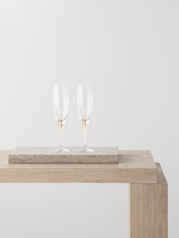 Intermezzo champagne glass 26 cl 2-pack - Gold - Orrefors