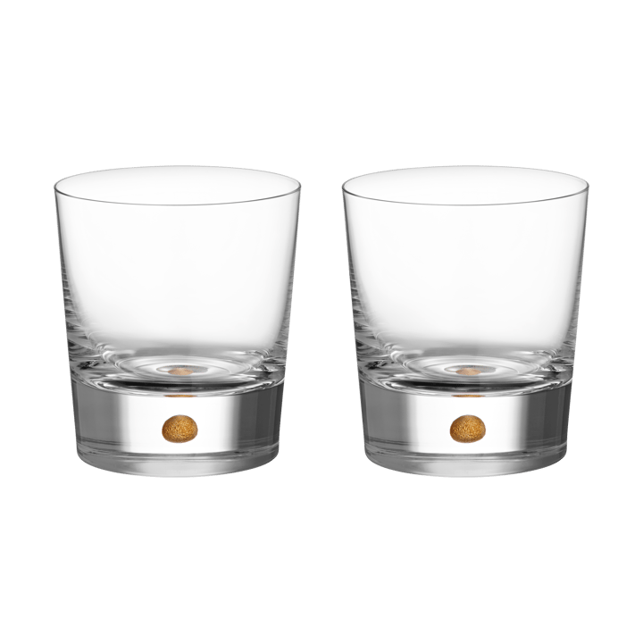 Intermezzo double old fashioned 40 cl 2-pack - Gold - Orrefors