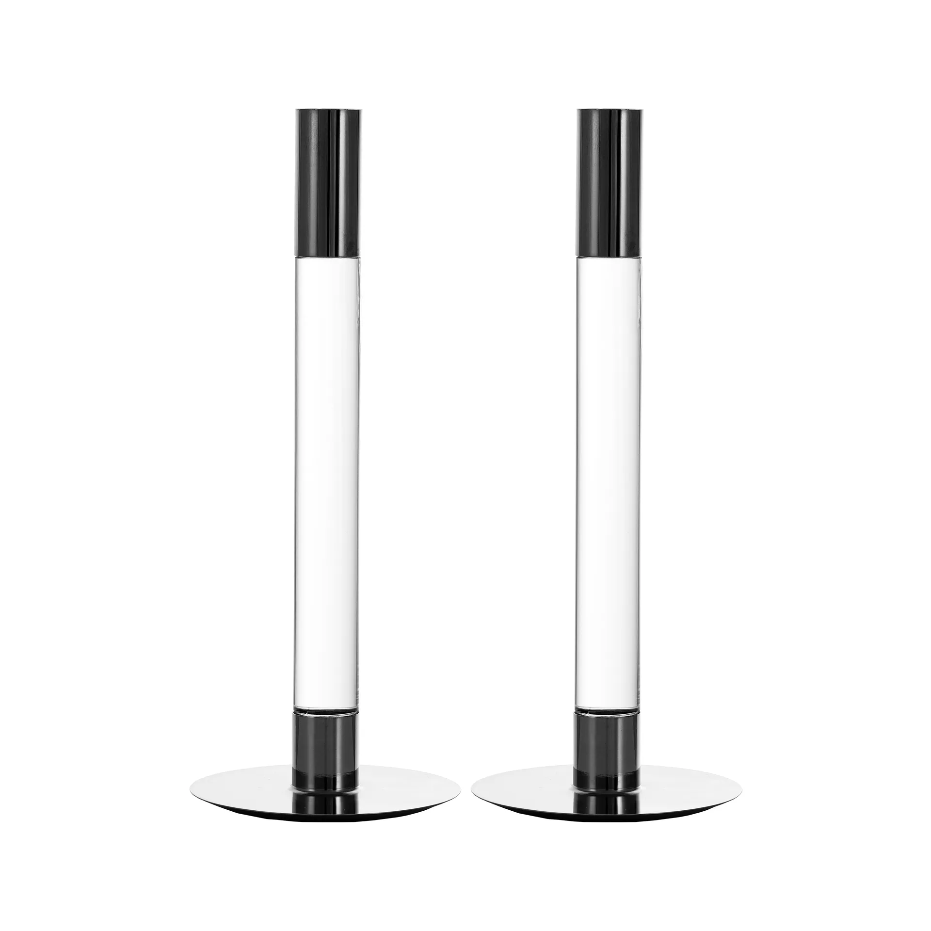 Lumiere candle stick 26.5 cm 2-pack, Clear Orrefors