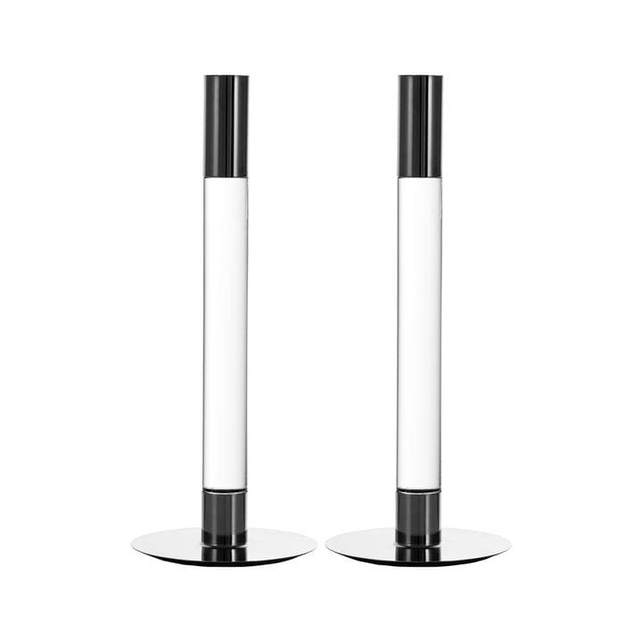 Lumiere candle stick 26.5 cm 2-pack - Clear - Orrefors