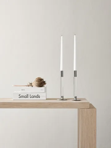 Lumiere candle stick 26.5 cm 2-pack - Clear - Orrefors