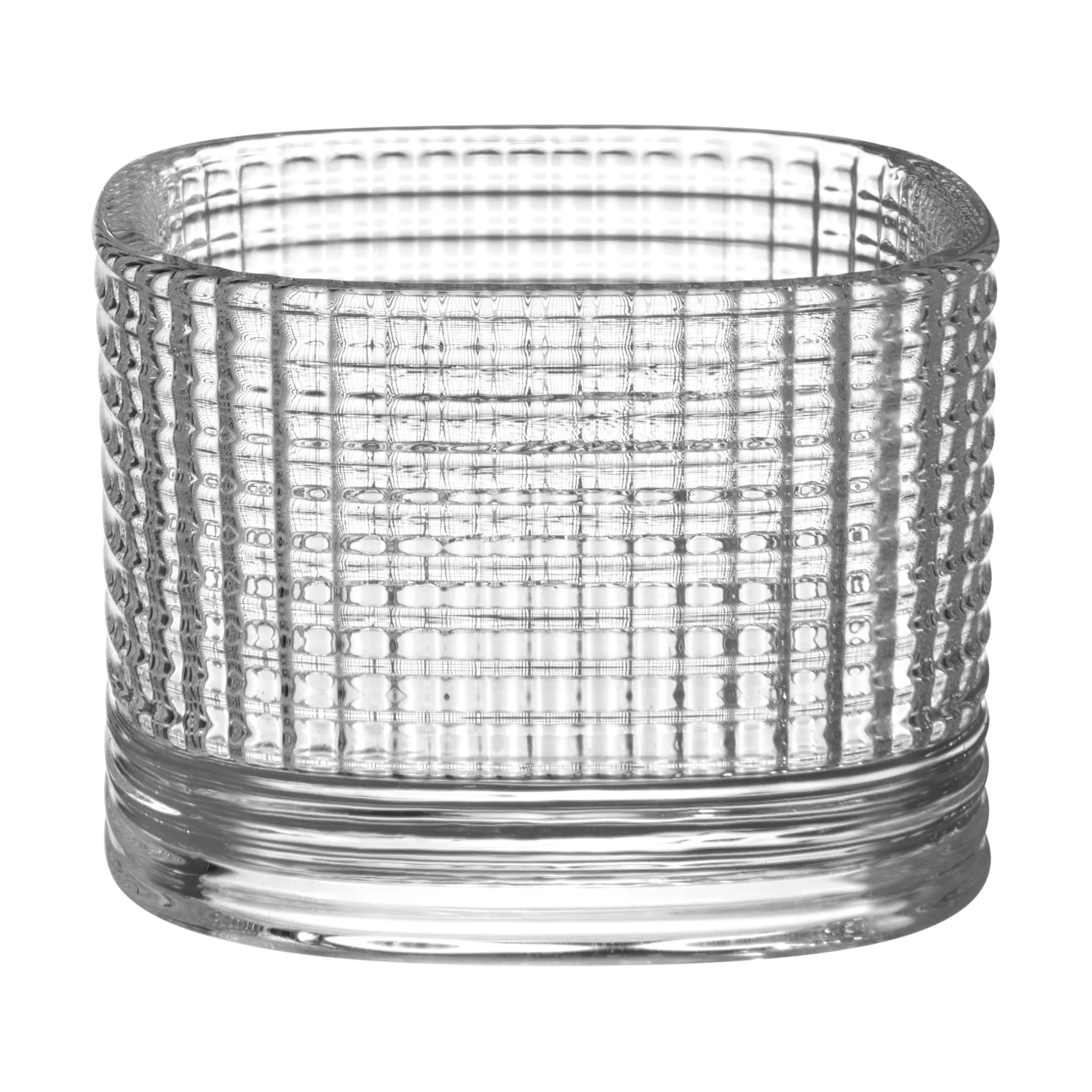 Magica candle holder super circle 5 cm, Clear Orrefors