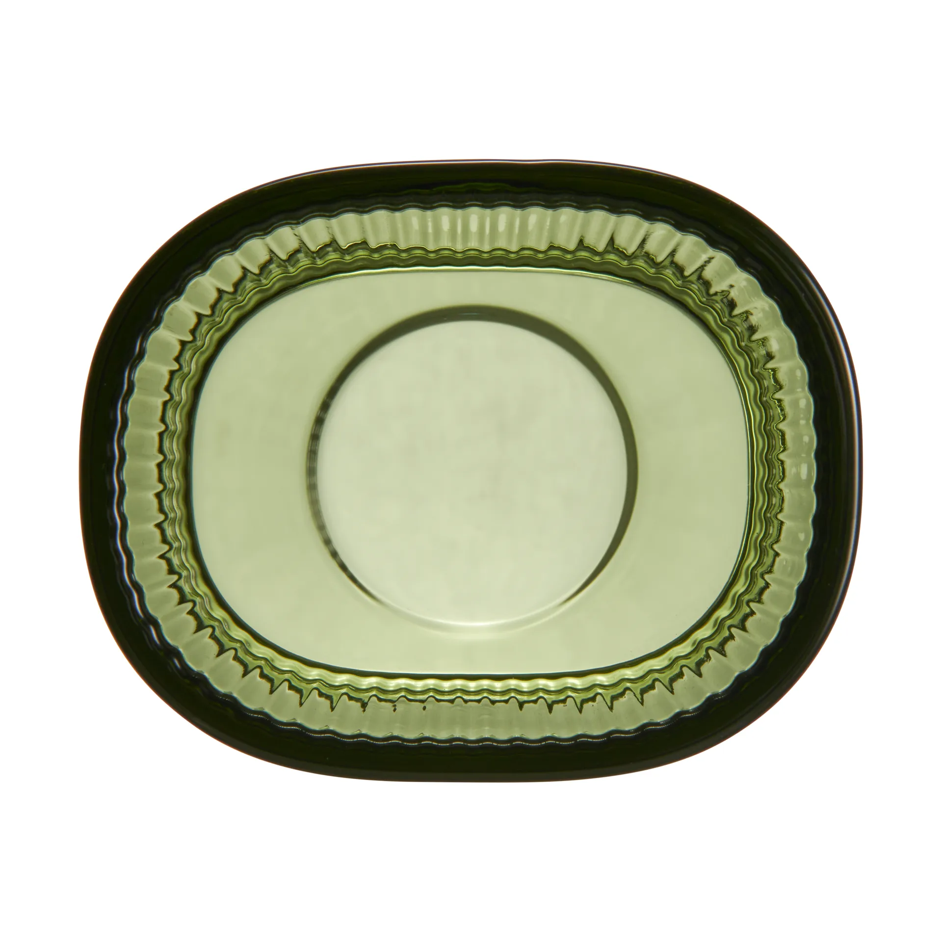 Magica candle holder super ellipse 7 cm, Green Orrefors