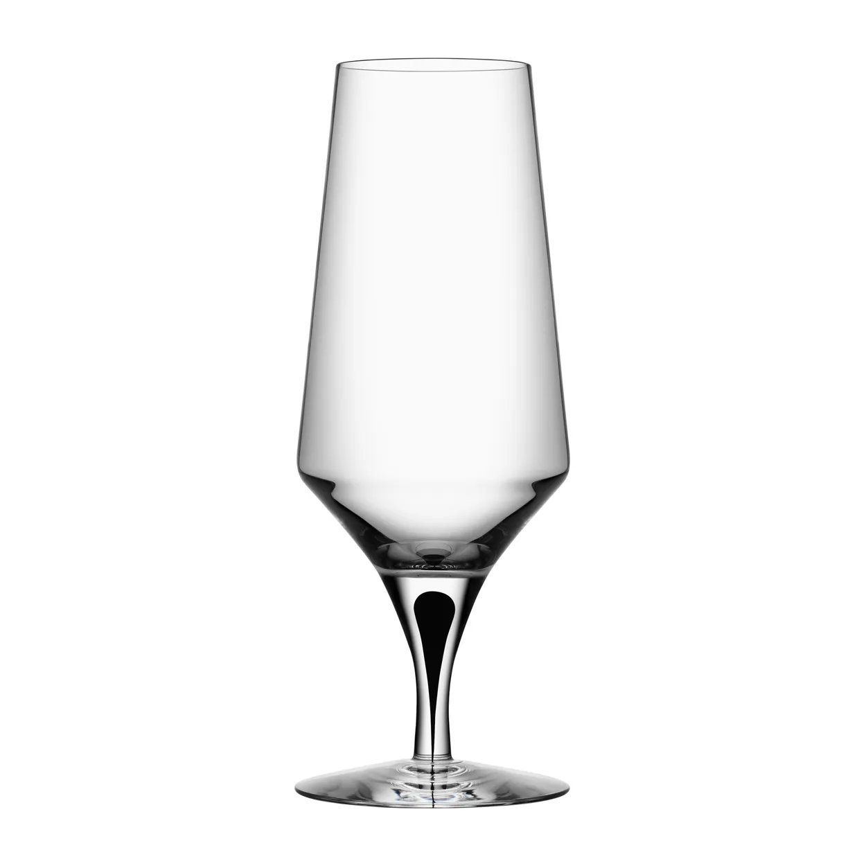 Orrefors Metropol beer glass 46 cl Clear / Black | Scandinavian Design | Beer glasses | Black