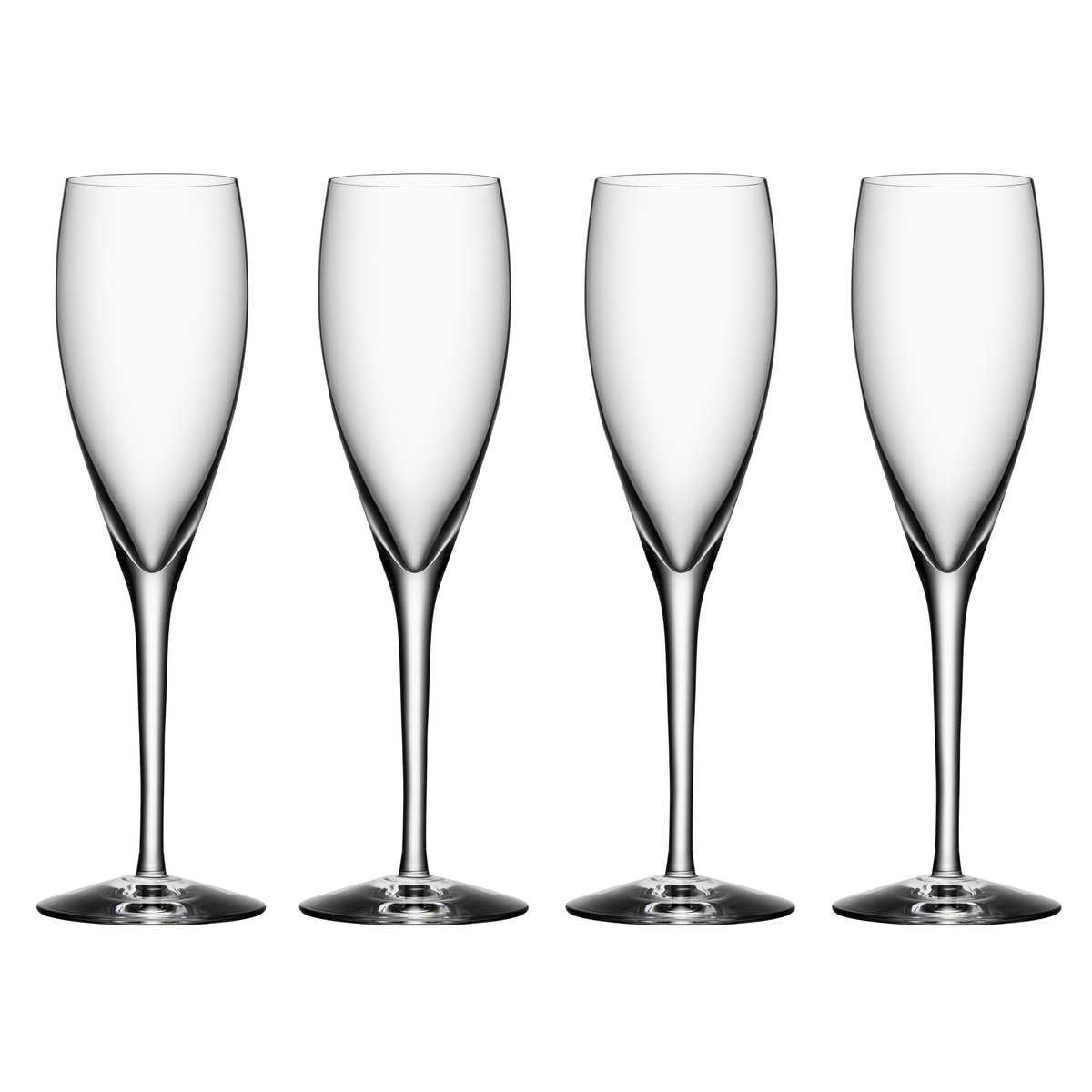 Orrefors More champagne glass 4-pack 4-pack | Scandinavian Design | Champagne glasses | Transparent