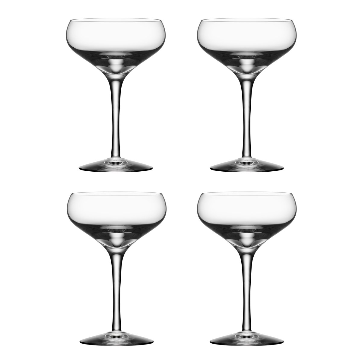 Orrefors More Coupe glass 4-pack 21 cl | Scandinavian Design | Champagne glasses | Transparent