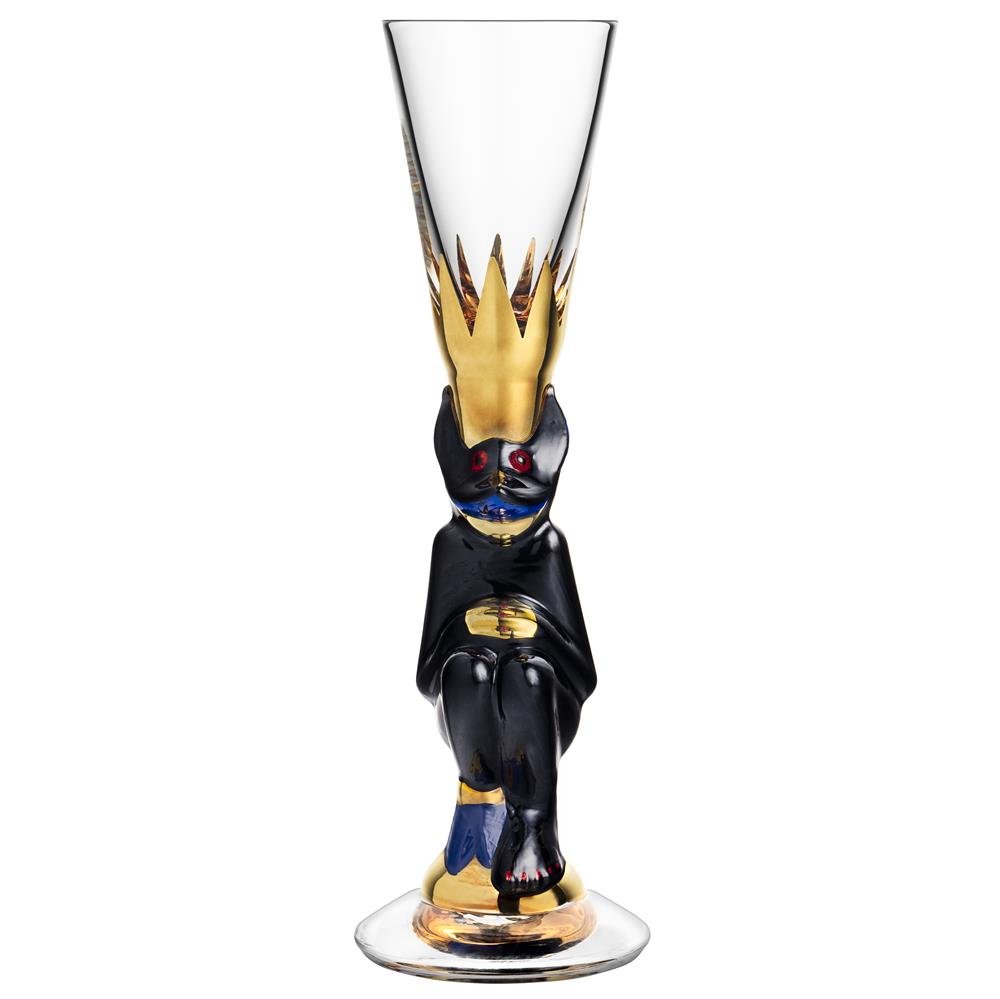 Orrefors Nobel Snaps glass 4 cl Black | Scandinavian Design | Shot glasses | Black