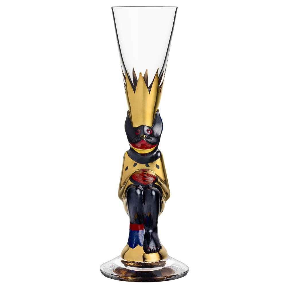 Orrefors Nobel Snaps glass 4 cl gold | Scandinavian Design | Shot glasses | Gold-coloured