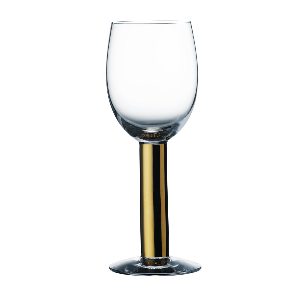 Orrefors Nobel wine glass 20 cl Clear / Gold | Scandinavian Design | Wine glasses | Gold-coloured