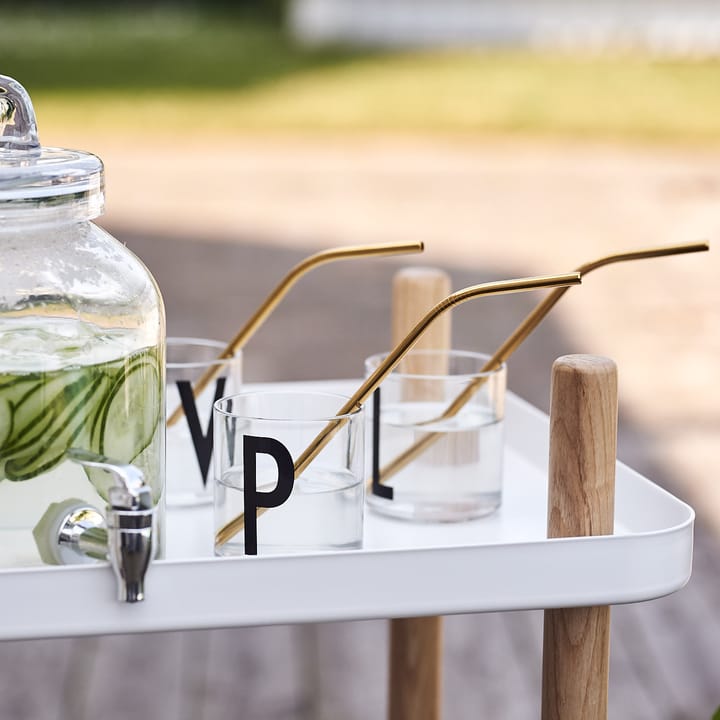 Peak metal straws 4-pack - Brass - Orrefors