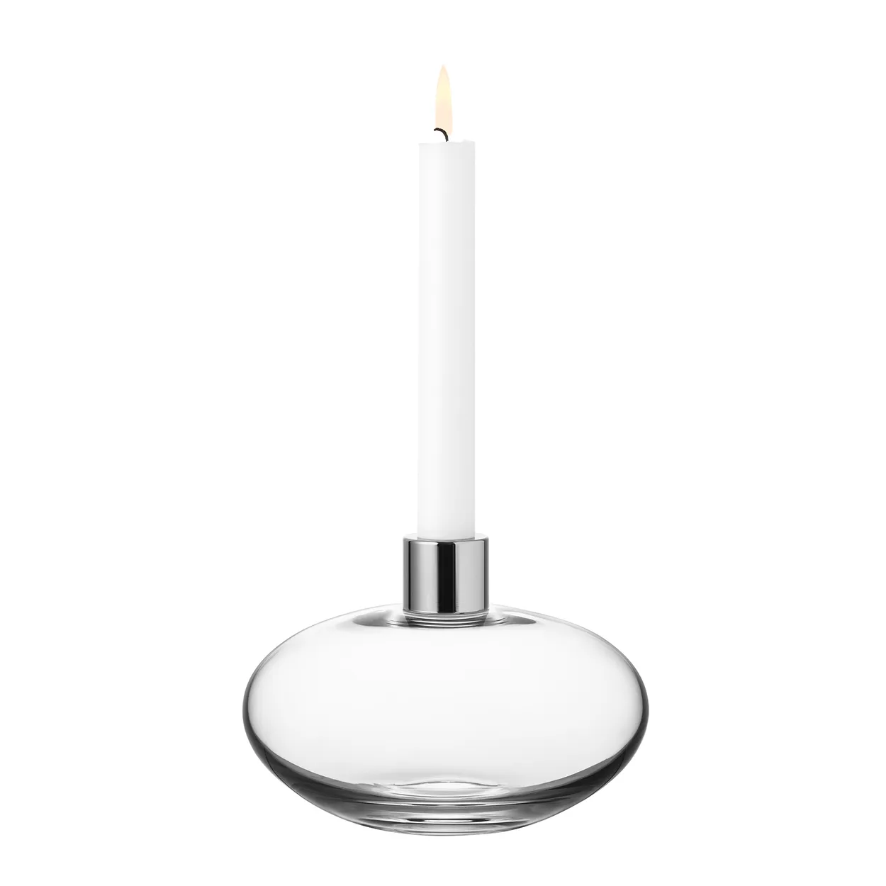 Orrefors Pluto candle sticks clear | Scandinavian Design | Candle holders | Transparent