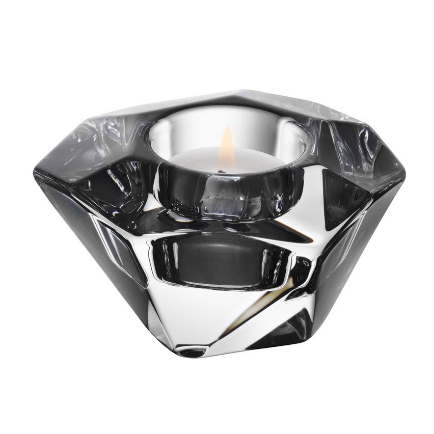Orrefors Precious candleholder 6 cm | Scandinavian Design | Tea light holders, lanterns & candle dishes | Transparent