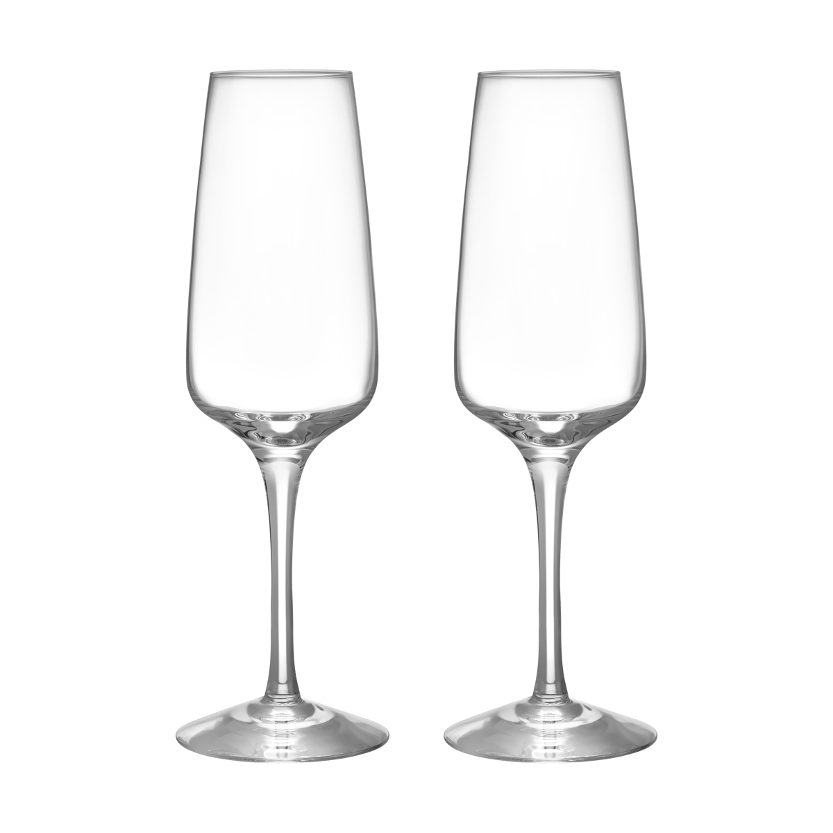Orrefors Pulse champagne glass 28 cl 2-pack Clear | Scandinavian Design | Champagne glasses | Transparent