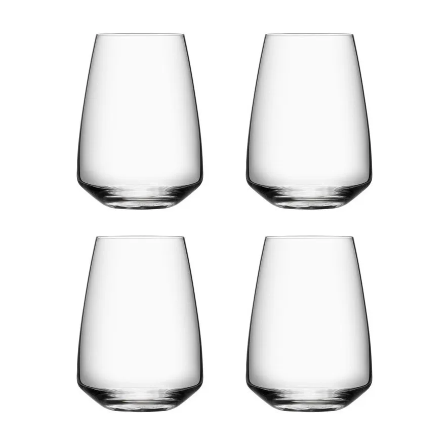 Orrefors Pulse tumbler 4-pack 35 cl | Scandinavian Design | Drinking glasses & tumblers | Transparent