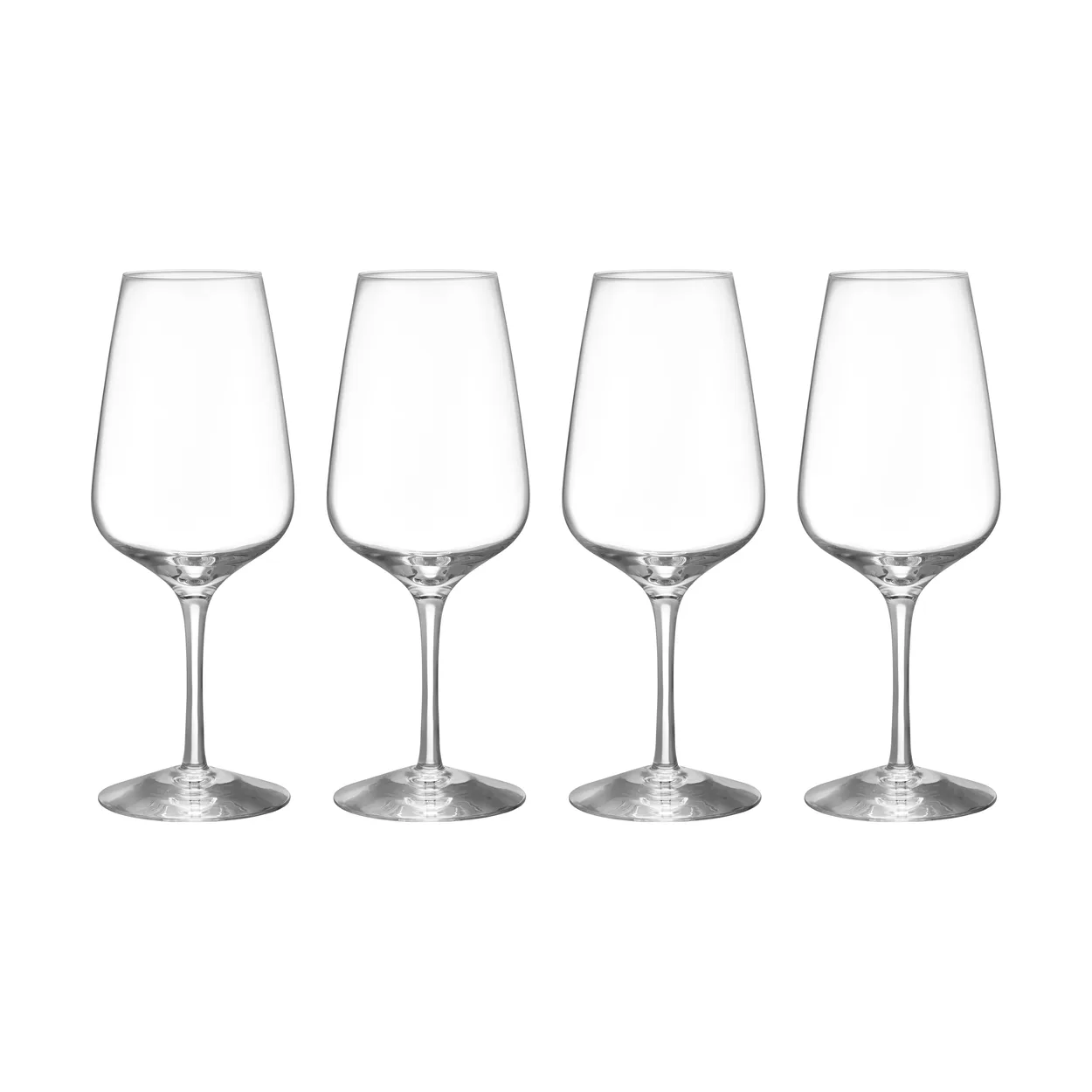 Orrefors Pulse wine glass 38 cl 4-pack Clear | Scandinavian Design | Wine glasses | Transparent