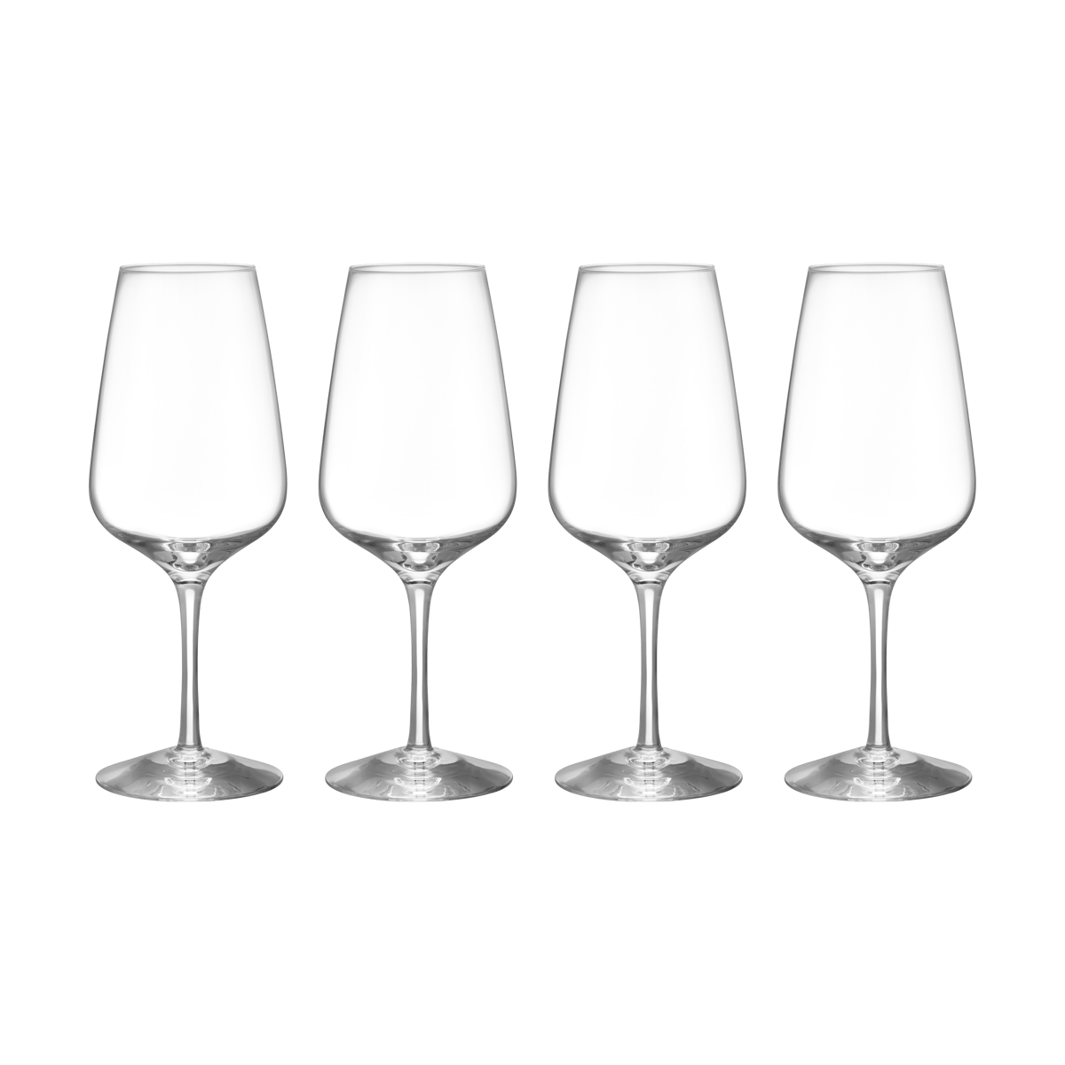 Orrefors Pulse wine glass 38 cl 4-pack Clear | Scandinavian Design | Wine glasses | Transparent