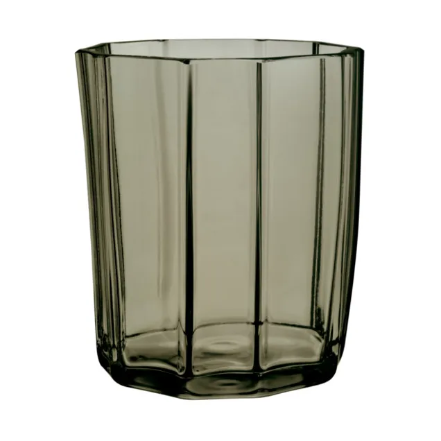 Orrefors Reed candle holder 8,5 cm Moss Green