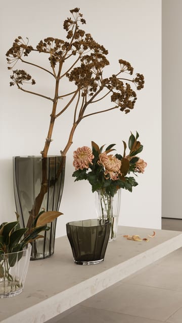 Reed vase 17.5 cm - Moss green - Orrefors