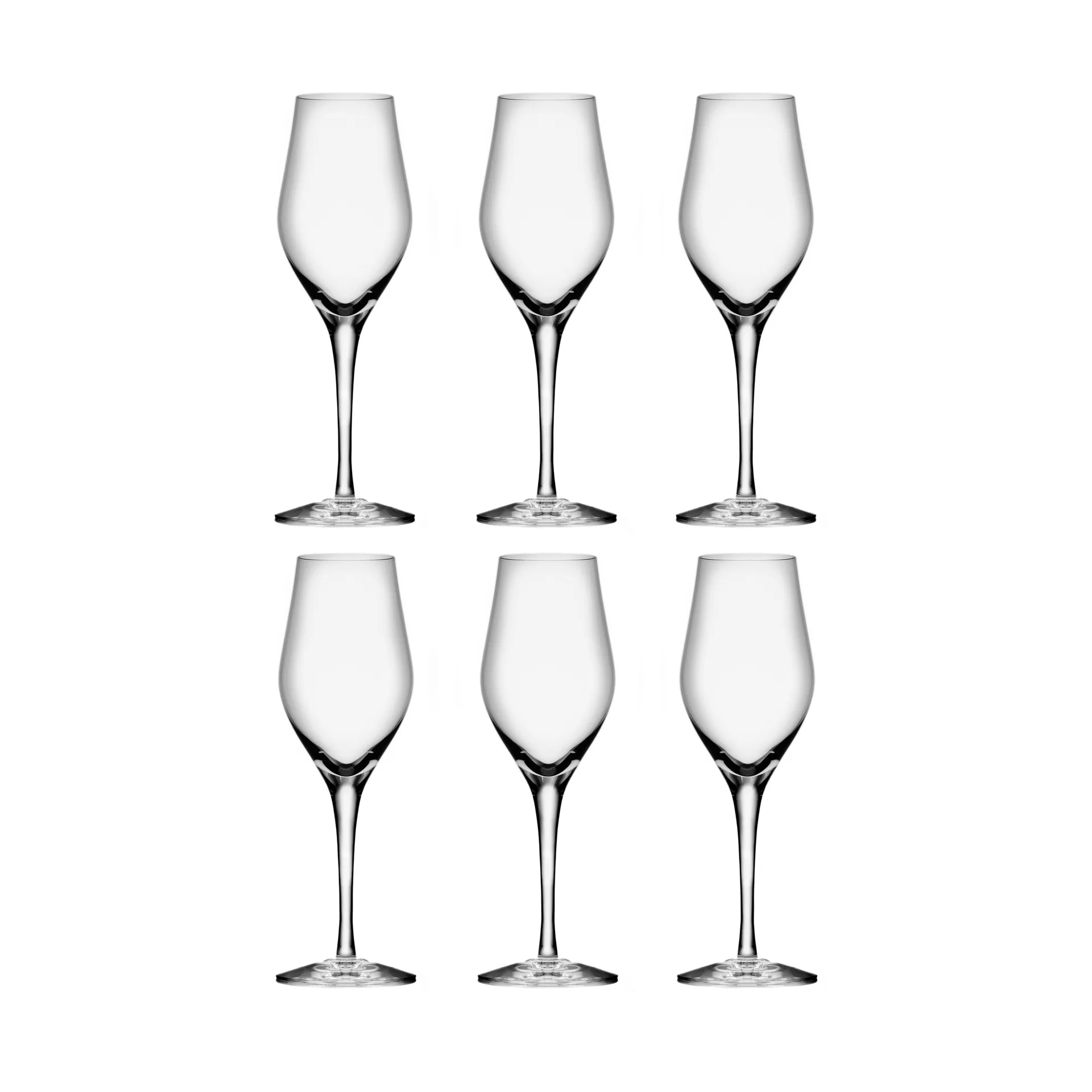 Sense champagne glass 25.5 cl 6-pack, Clear Orrefors