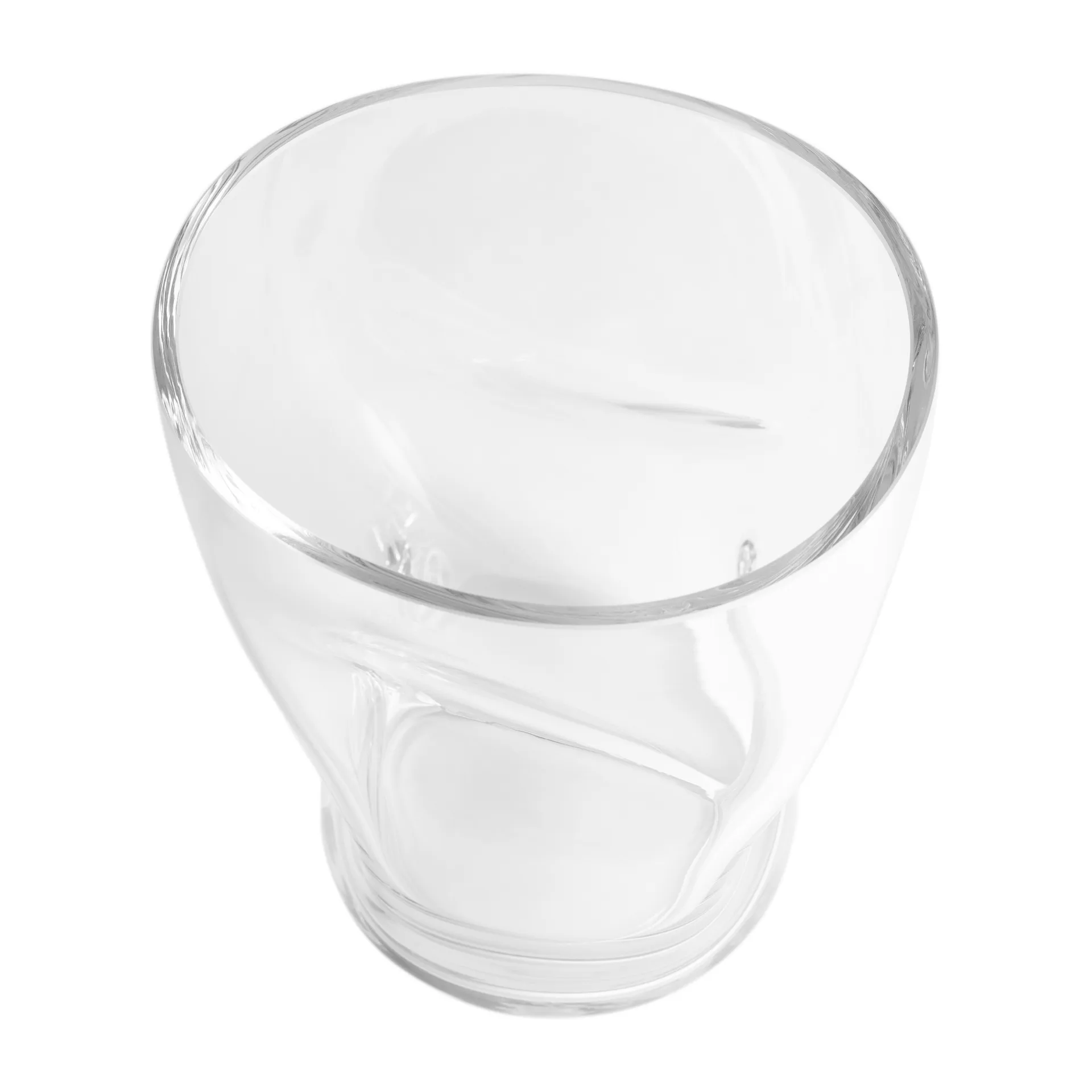 Squeeze tulip vase 18 cm, Clear Orrefors