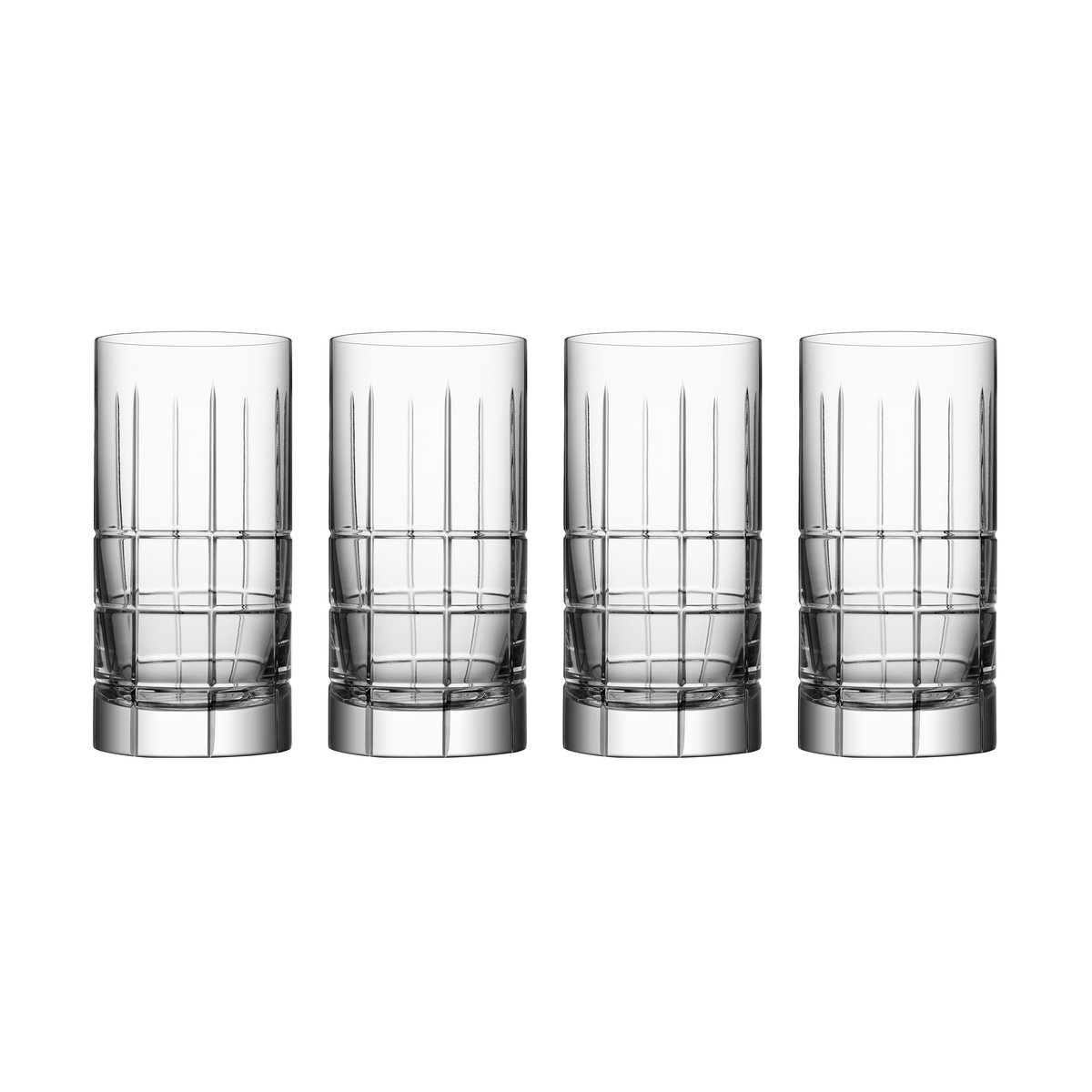 Orrefors Street highball glass 45 cl 4-pack Clear | Scandinavian Design | Long drink & highball glasses | Transparent