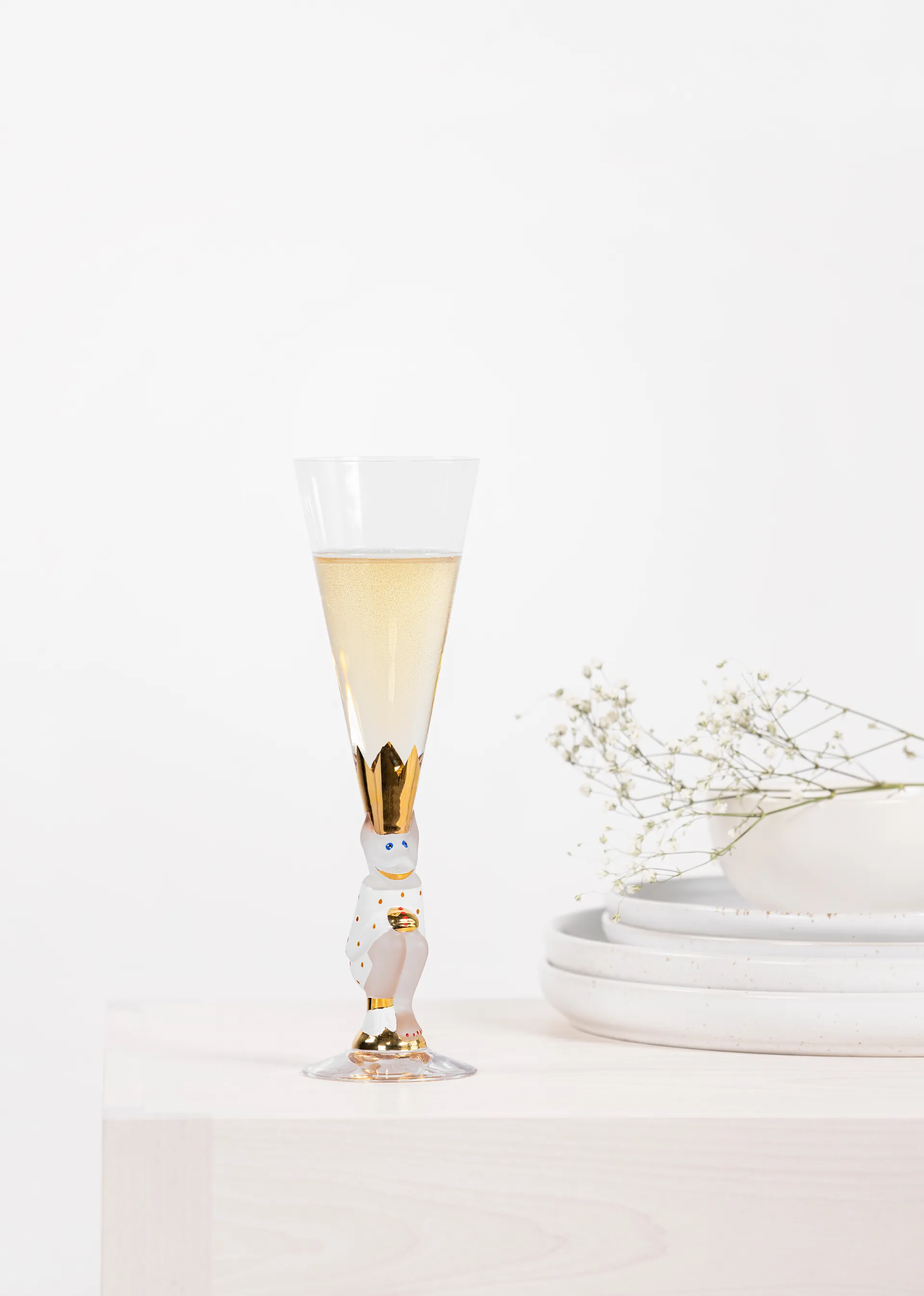 The Sparkling Devil champagne glass 19 cl, White Orrefors
