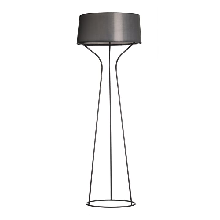 Aria floor lamp - black-lacquered, black shade - Örsjö Belysning
